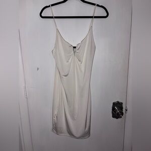 Forever 21 Ivory Satin Dress